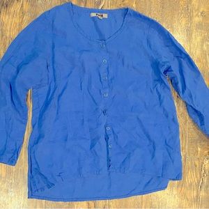 Flax button up blouse